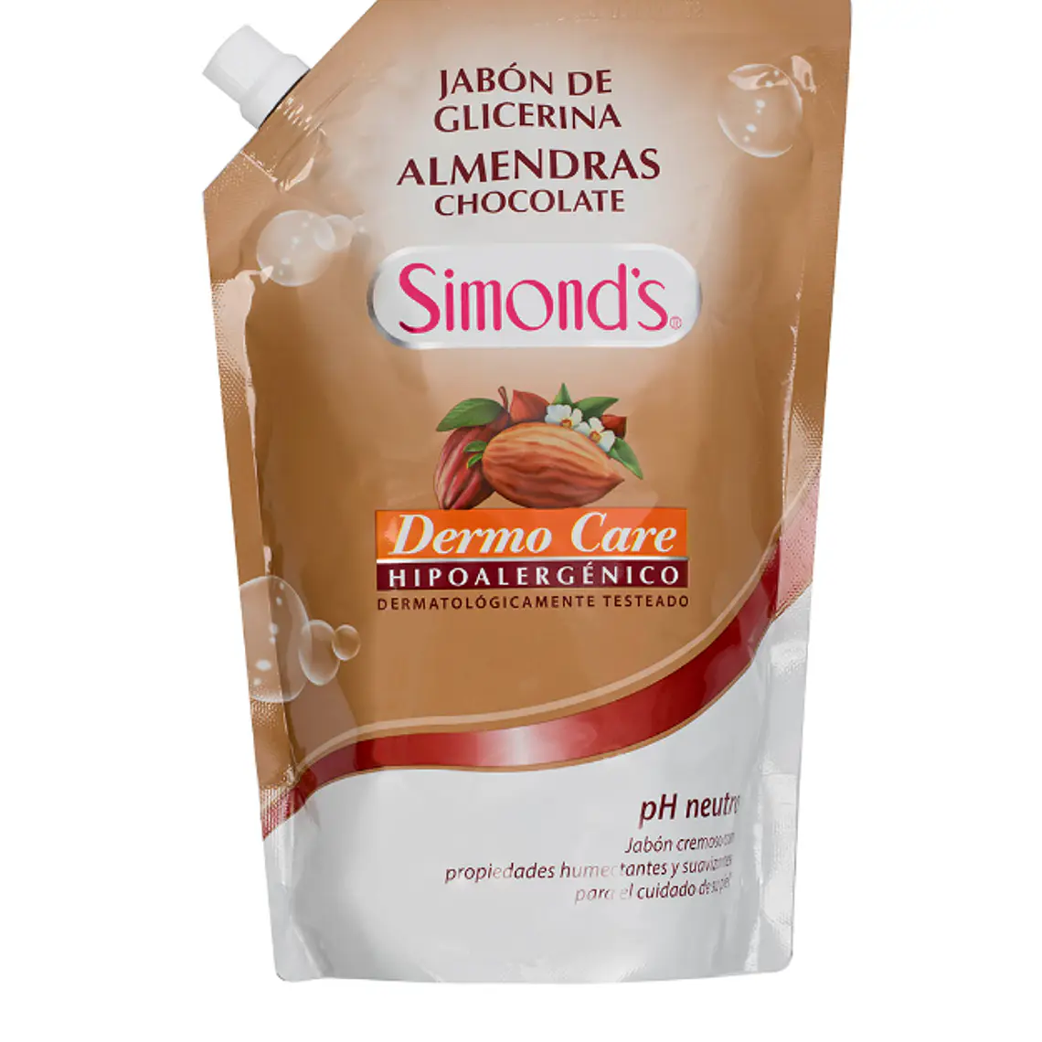 Jabón de glicerina Almendras chocolate Doypack 750 ml. Simond's 1