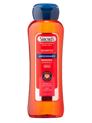 Shampoo Antioxidante Keratina Vitamina E 410 ml. Simond's