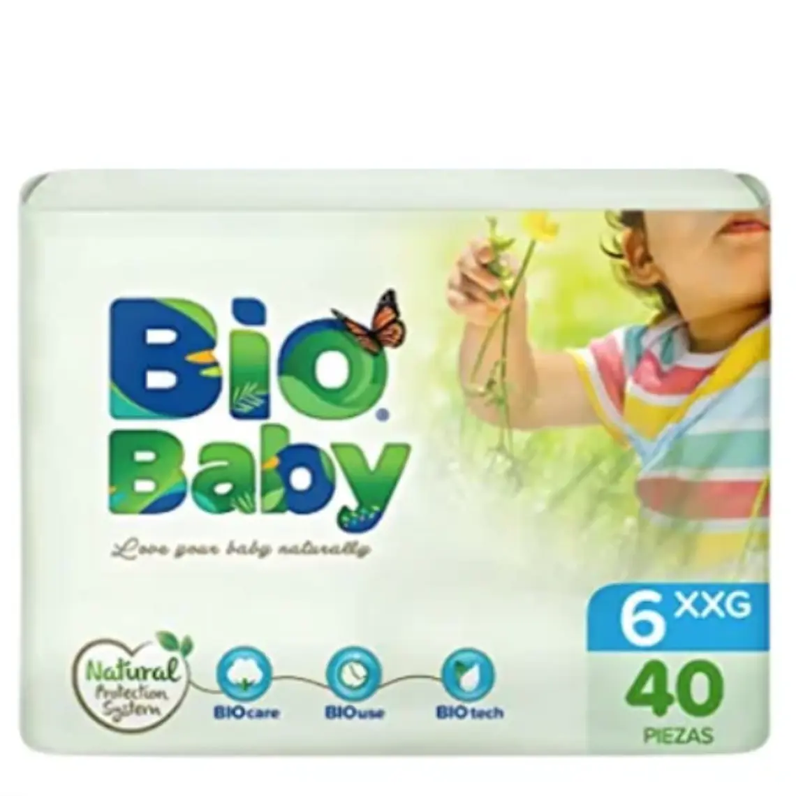 Bio Baby Pañal ecológico XXG 40 Unidades. 1