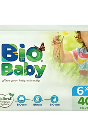 Bio Baby Pañal ecológico XXG 40 Unidades.