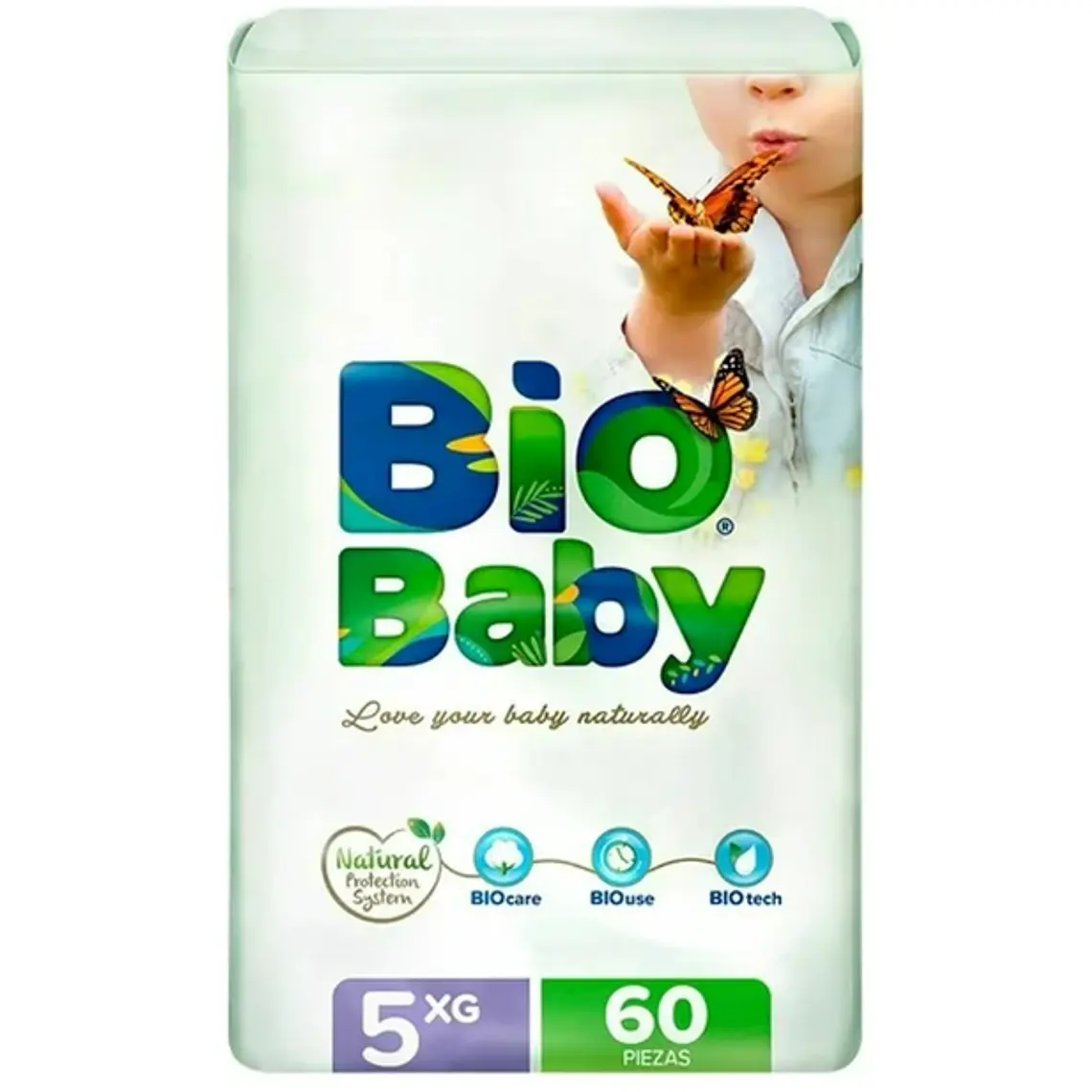 Bio baby Pañal ecológico XG 60 Unidades. 1