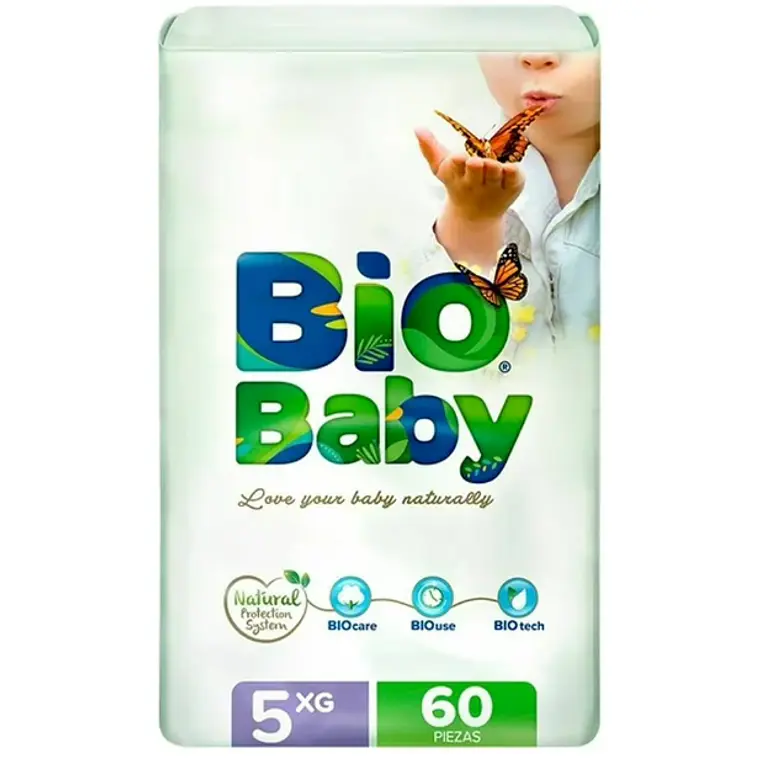 Bio baby Pañal ecológico XG 60 Unidades. 1