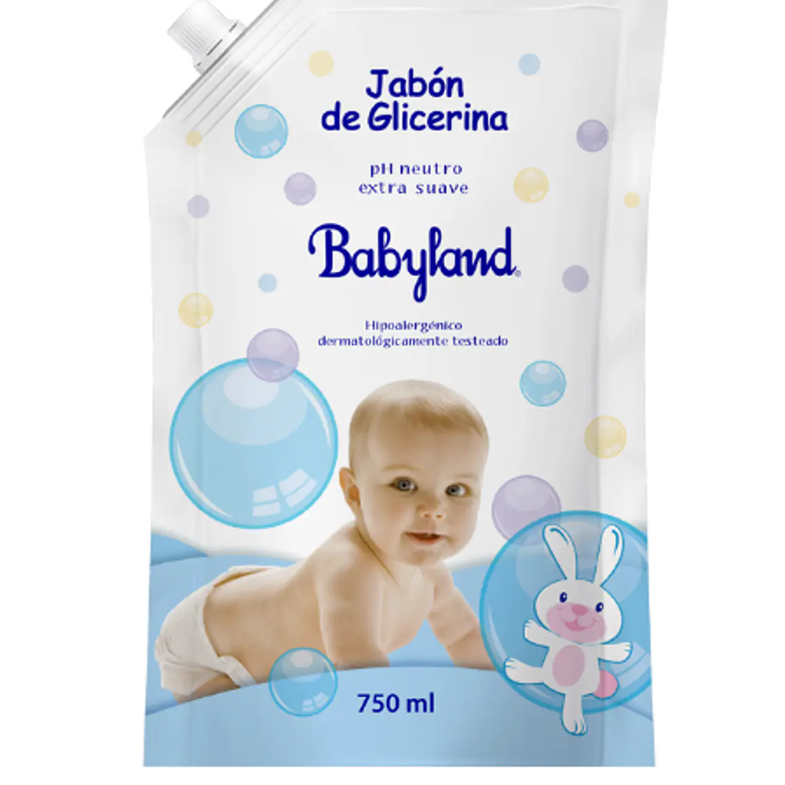 Jabón de glicerina Neutro Doypack 750 ml. Babyland 1