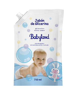 Jabón de glicerina Neutro Doypack 750 ml. Babyland