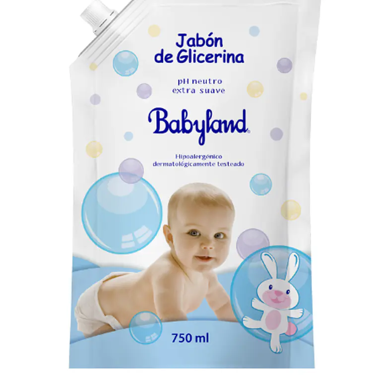 Jabón de glicerina Neutro Doypack 750 ml. Babyland 1