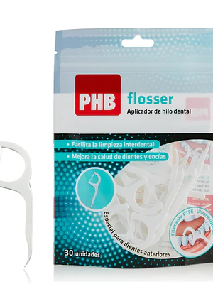 PHB Flosser Aplicador de seda dental 30 Unidades.
