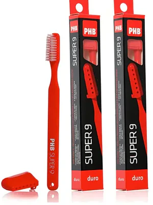 PHB Cepillo dental adulto Super 9 duro.
