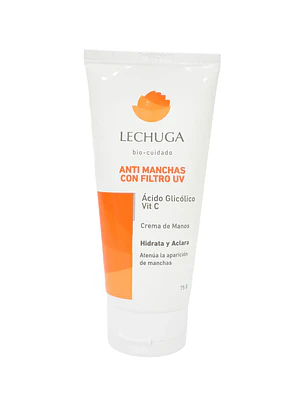Lechuga Crema Manos Anti Manchas+Filtro X 75 Gr