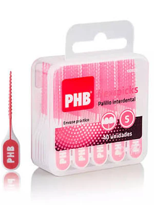 PHB Palillo interdental Flexipicks Recto 40 Unidades.