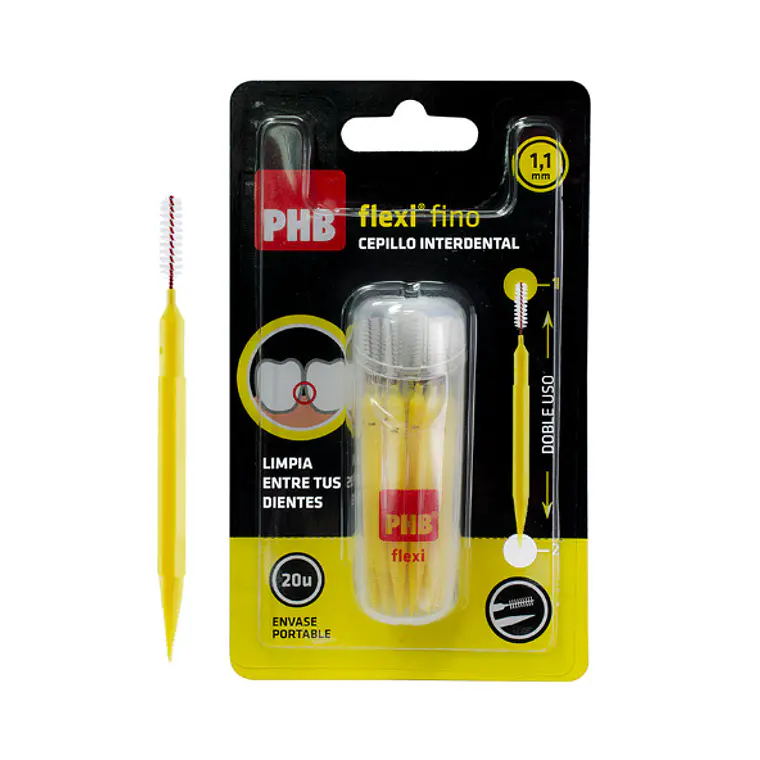 PHB Cepillo interdental  Flexi fino 1.1 mm 20 Unidades. 1
