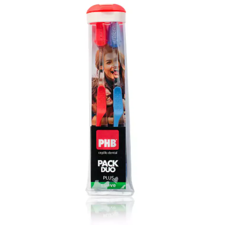 PHB Cepillo dental  Plus suave Pack Duo + Envase. 1