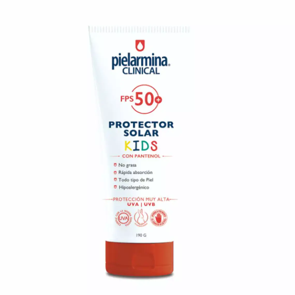 Pielarmina Protector solar Kids Pantenol FPS50+ 190 g. 1