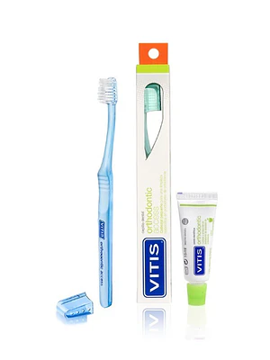 Vitis Cepillo dental Orthodontic acces + Crema dental 15 ml.