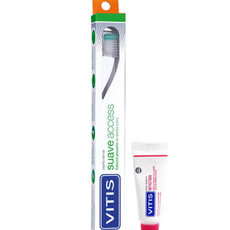 Vitis Cepillo dental suave + crema dental Anticaries 15 ml. 1