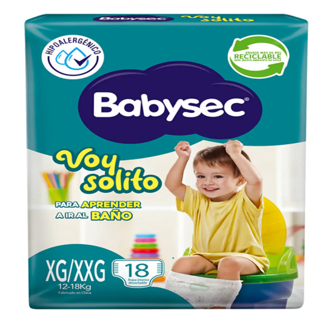 Ropa interior desechable Babysec Voy solito XG-XXG 18 Unidades.  1