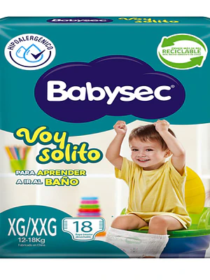 Ropa interior desechable Babysec Voy solito XG-XXG 18 Unidades. 