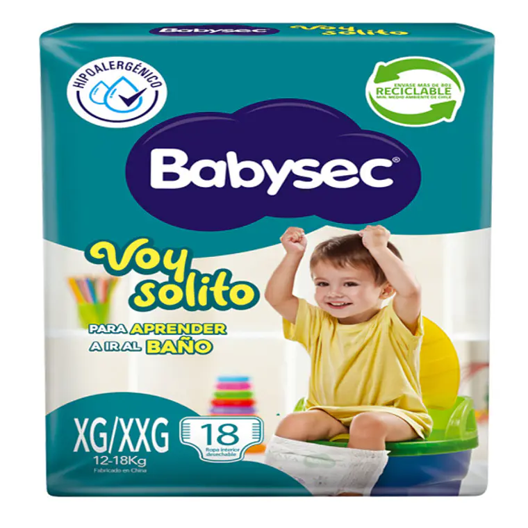 Ropa interior desechable Babysec Voy solito XG-XXG 18 Unidades.  1