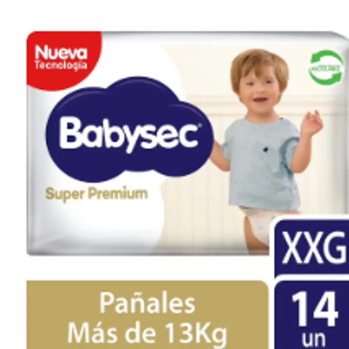 Pañal Babysec Super premium XXG 14 Unidades. 1
