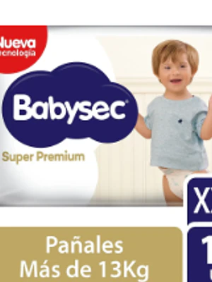 Pañal Babysec Super premium XXG 14 Unidades.