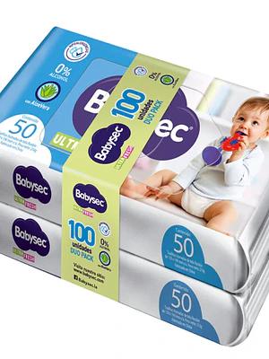 Toallitas húmedas Babysec Ultra fresh 100 Unidades.