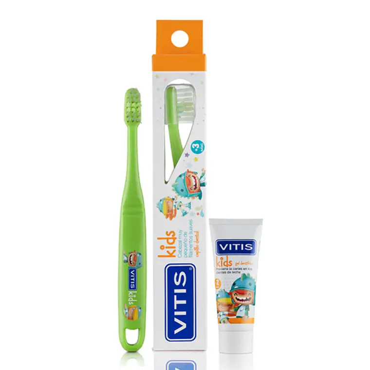 Vitis Cepillo dental  Kids + Pasta gel 8 ml. 1