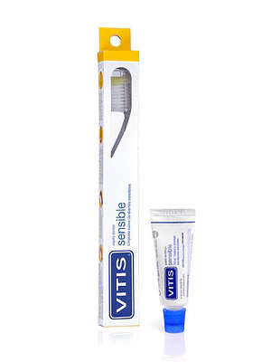 Vitis Cepillo dental Sensible + Crema dental 15 ml.