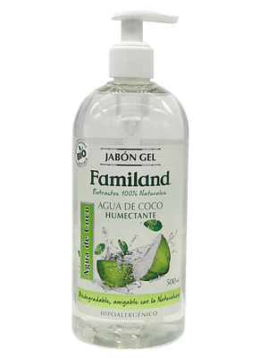 FAMILAND JAB AGUA DE COCO CON VALVULA X 500 ML