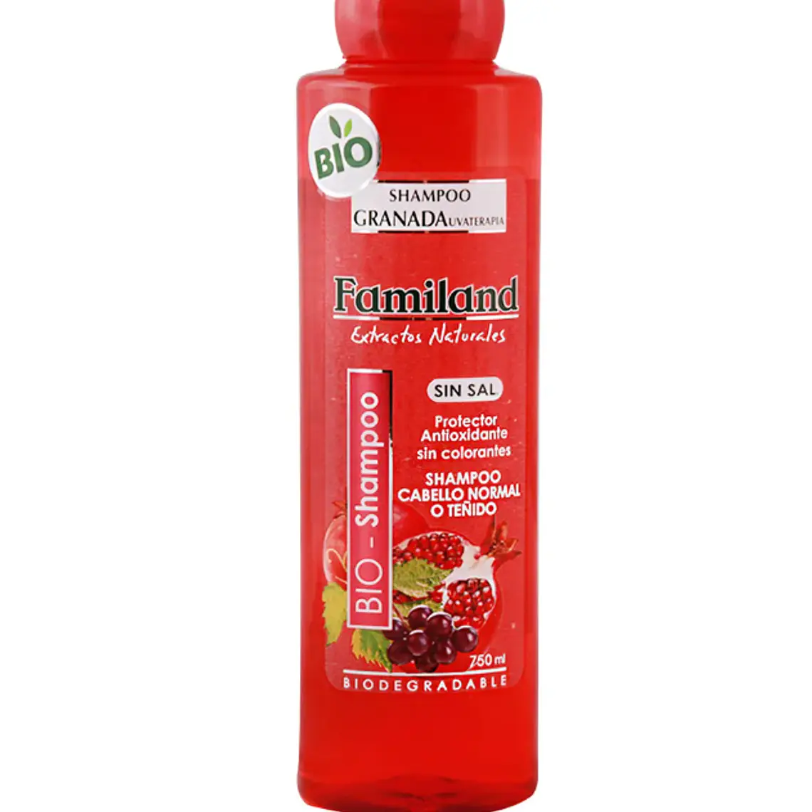 Familand Shampoo Granada Uva terapia 750 ml. 1