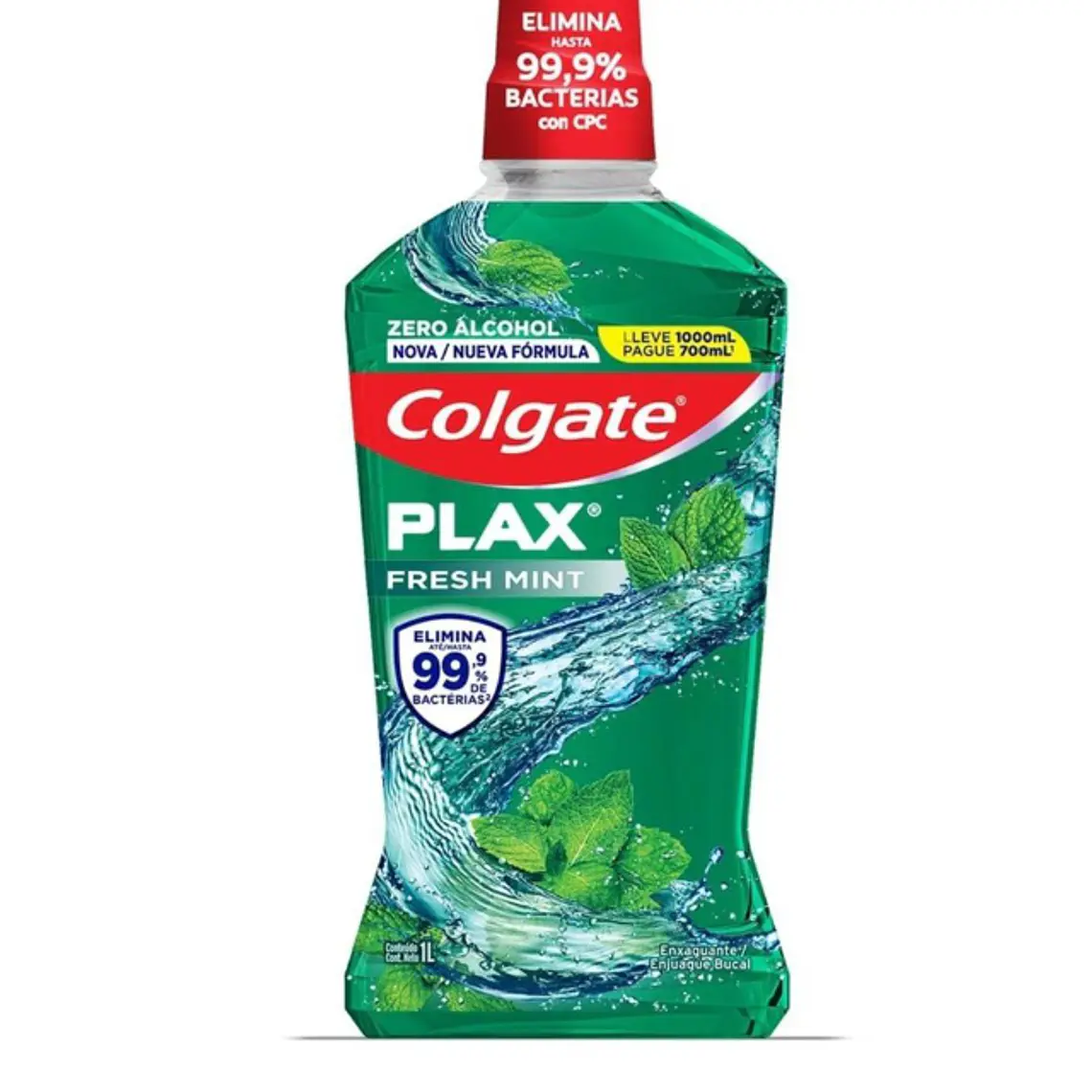 Enjuague bucal Colgate Plax Fresh mint 1 Litro 1