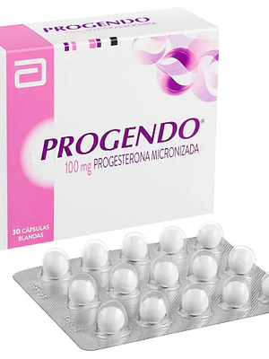 Progendo Progesterona 100 mg 30 Cápsulas blandas.