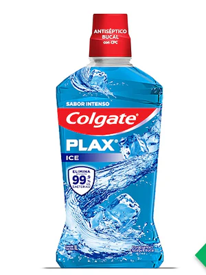 Enjuague bucal Colgate Plax Ice 1 Litro.
