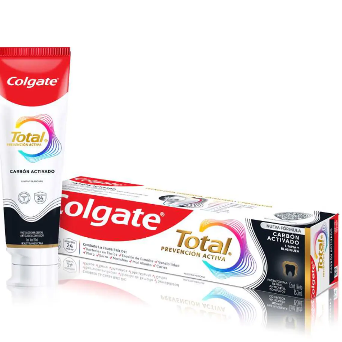 Crema dental Colgate Total Carbón activado 150 ml. 1