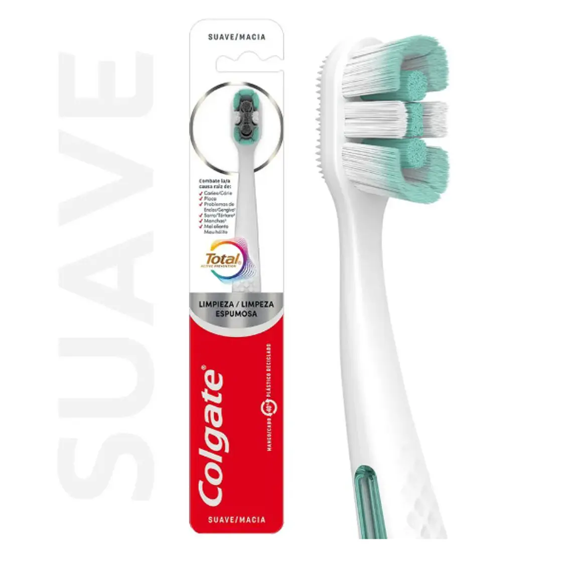 Cepillo dental Colgate Total Limpieza espumosa Suave. 1