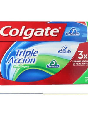 Crema dental Triple acción 99 g. Pack 3 unidades.