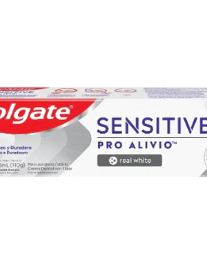 Crema dental Sensitive Pro alivio Real white 110g.