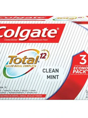 Crema dental Colgate Total Clean mint 75 Pack 3 Unidades.