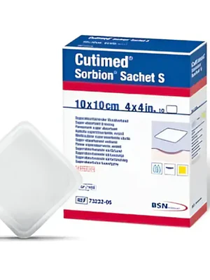 Cutimed Sorbion Sachet S 10x10 cm 10 Unidades.