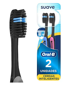 Cepillo dental Oral B Complete Black Suave 2 Unidades.