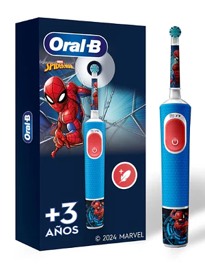 Cepillo eléctrico Oral B Spiderman Kids 3+ años.