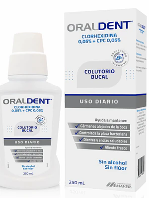 Enjuague bucal Oraldent Uso diario 250 ml.