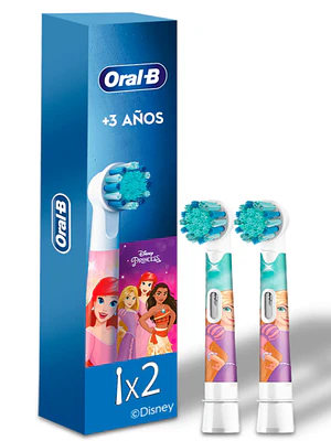 Cabezales de repuesto Cepillo eléctrico Oral B Disney Princess 2 Unidades.