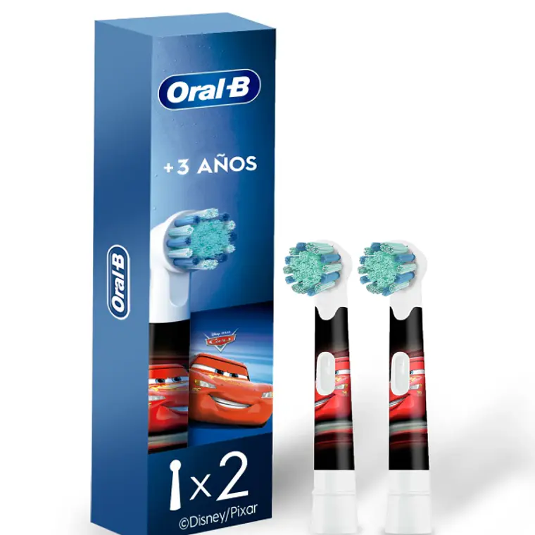 Cabezales de repuesto Cepillo eléctrico Oral B Disney cars 2 Unidades. 1