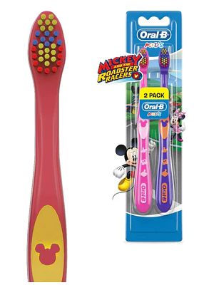 Cepillo dental Kids Oral B Mickey Suave 2 Unidades.