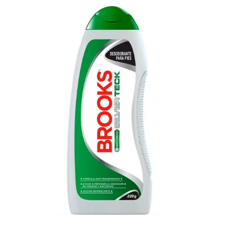 Brooks Talco desodorante para pies Silver Teck 220 g. 1