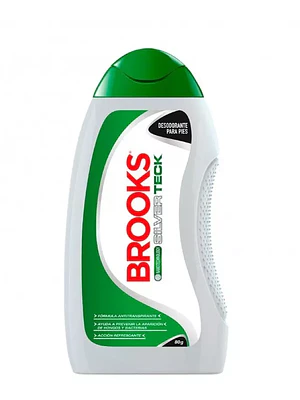 Brooks Talco desodorante para pies Silver 80 g.
