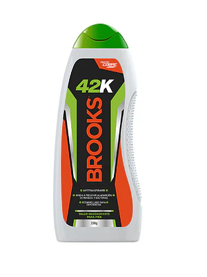 Brooks Talco desodorante para pies 42K 220 g.