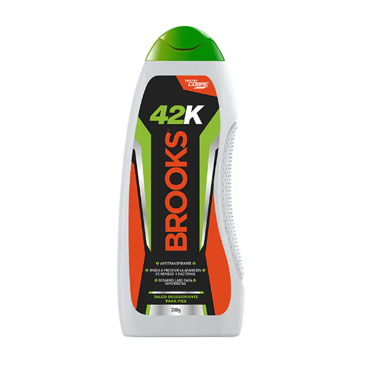 Brooks Talco desodorante para pies 42K 220 g. 1