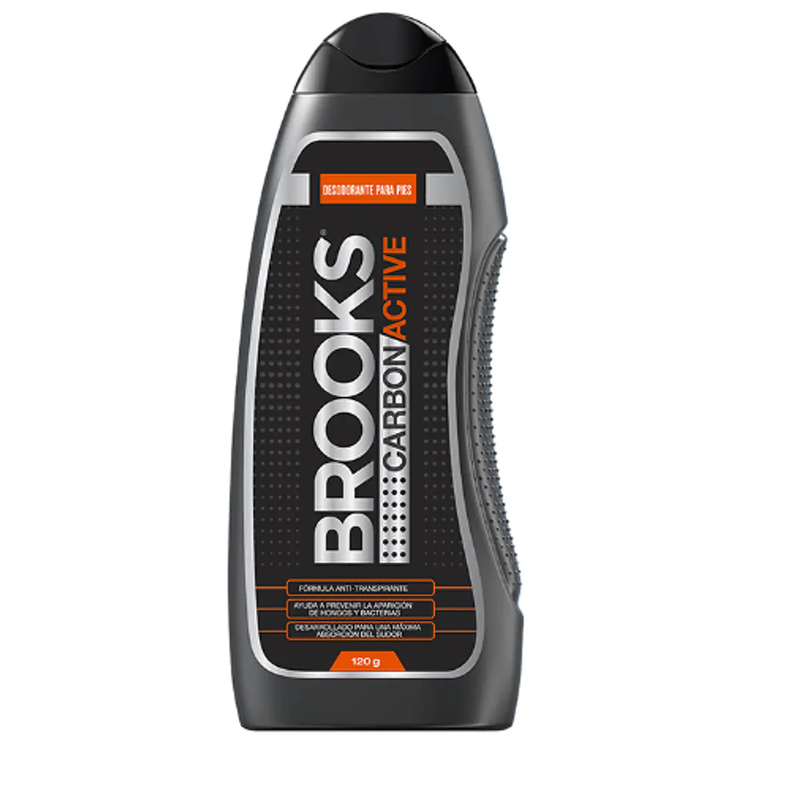 Brooks Talco desodorante para pies Carbón active 120 g. 1