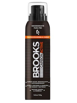 Brooks Desodorante para pies Carbón Active Spray 100 ml.