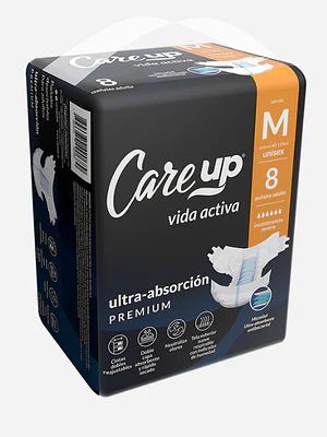 Care Up Pañal desechable Adulto M 8 Unidades.